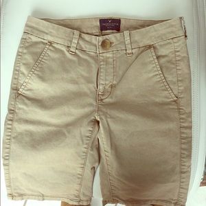 Khaki Bermuda shorts